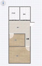 仓桥后巷77号宿舍楼2楼 45平米 175万