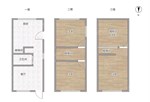 仓桥后巷落地房1-3楼 带小院 65平米 278万 小学2028 初中2026