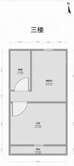 仓桥后巷45号宿舍楼2楼越3楼  58平米 148万