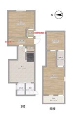 城西街29号宿舍楼3跃4 37平米 138万 买一层送一层