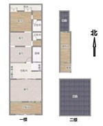 嘉会里4号落地房1-2楼 住宅做咖啡厅 83平米 318万 不占名额