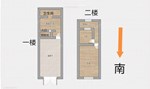 城西街正街落地房1-2楼 52平米 168万 住宅做店面用