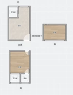 三官殿31号宿舍楼3楼 43平米产权面积 70平米实际面积 买一层送一层 145万