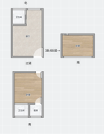 三官殿31号宿舍楼3楼 43平米产权面积 70平米实际面积 买一层送一层 145万