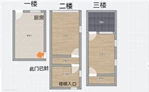 朱彭巷23弄内落地房1-3楼 73平米 168万 不占名额