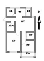 广府8楼有电梯直达 103平米 222万 不占名额  带露台