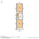 百东65-1-101 50.75平米 住宅做店面 135万